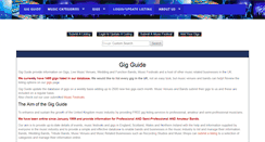 Desktop Screenshot of gig-guide.co.uk
