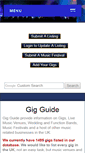 Mobile Screenshot of gig-guide.co.uk